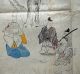 1900s Japanese Hand Painted Picture Scroll Life Of Imperial Court Paintings & Scrolls photo 4