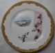 8 Lovely Japanese Nippon Signed Plates With Birds,  Mt Fuji And Floral Handpainted Plates photo 3