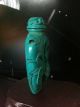 Antique Chinese Turquoise Snuff Bottle,  Carved Calligraphy Signed, Other photo 1