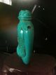 Antique Chinese Turquoise Snuff Bottle,  Carved Calligraphy Signed, Other photo 2