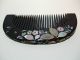 Rare Vintage Japanese Lacquered And Mother Of Pearl Comb Other photo 9
