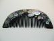 Rare Vintage Japanese Lacquered And Mother Of Pearl Comb Other photo 2
