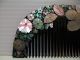 Rare Vintage Japanese Lacquered And Mother Of Pearl Comb Other photo 5