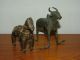 Bronze Figures Of A Horse And Bull India photo 1