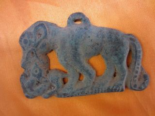 Collect Chinese Bronze Fierce Wolf The Capture Food Pendant Ra photo