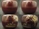Japanese Antique Wooden Tea Caddy Waterfowl Makie Small - Natsume Tea Container Tea Caddies photo 4