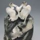 100% Natural Dushan Jade Hand - Carved Statue - - 2 Crane Nr/xy1957 Other photo 1