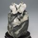 100% Natural Dushan Jade Hand - Carved Statue - - 2 Crane Nr/xy1957 Other photo 5