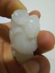 21.  A Chinese White Jade Carving Of A Boy & A Monkey Probably 20th To 21th C Other photo 1