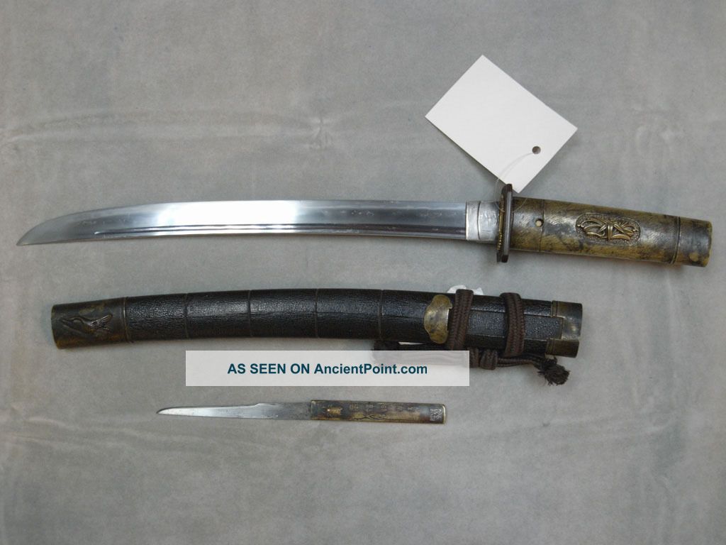 Japanese Sword - Katana / Wakizashi In Koshirae (edo Fitting) Swords photo