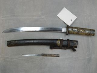Japanese Sword - Katana / Wakizashi In Koshirae (edo Fitting) photo