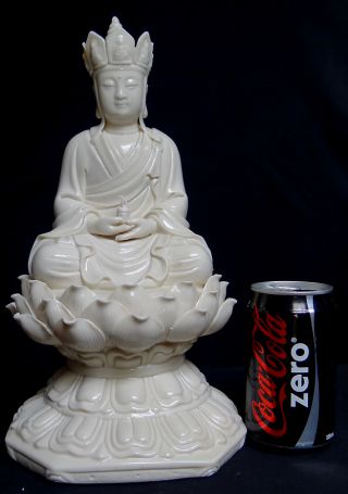 Chinese De - Hua Porcelain Bodhisattva Of The Earth 13 