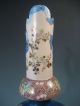 Japan Japanese Pottery Ewer Shaped Vessel Vase W/ Floral Decoration Ca.  20th C. Vases photo 3