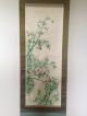 141 ~flying Sparrows In The Bamboo Grove~ Japanese Antique Hanging Scroll Paintings & Scrolls photo 1