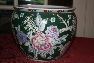 Large Asian Decorative Pot Floral Designs photo