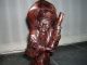 Large Antique Chinese Carved Wooden Statue / Figurine Woodenware photo 1