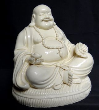Chinese De - Hua White Porcelain Happy Buddha (laughing Bodhisattva) 7 
