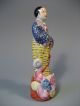 China Chinese Famille Rose Polychrome Pottery Kwan Yin Figure Ca.  20th C.  4 Kwan-yin photo 2
