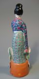 China Chinese Famille Rose Polychrome Pottery Kwan Yin Figure Ca.  20th C. Kwan-yin photo 2