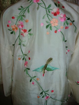 Robe Open Front Silk With Magnificent Embroidery Tag In Chinese photo