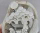 1125g Chinese Hetian Jade Carved Pine Trees Old Man Children Statue Other photo 4