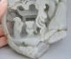1125g Chinese Hetian Jade Carved Pine Trees Old Man Children Statue Other photo 5