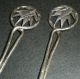 Pair Chinese Export Silver Spoons Wang Hing & Import Marks Edinburgh 1921 Nr Other photo 1