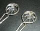 Pair Chinese Export Silver Spoons Wang Hing & Import Marks Edinburgh 1921 Nr Other photo 2