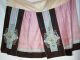 Antique Chinese Lilac Pleated Silk Embroidered Peacock Bird Manchu Wedding Skirt Robes & Textiles photo 1