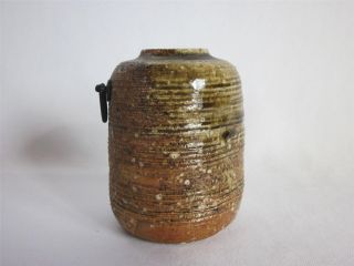 Japanese Vintage Shigaraki Ware Vase; Tasteful Glaze & Wheel Marks/ 456 photo