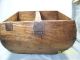 Antique 1800 ' S Wooden Rice Grain Measure Basket/bucket With Old Metal Repairs 2 Baskets photo 7
