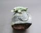 975g Fine Chinese Dushan Jade Carved Peony Statue Other photo 9