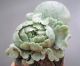 975g Fine Chinese Dushan Jade Carved Peony Statue Other photo 7
