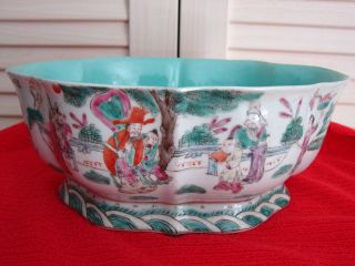 19th Century Chinese Ching Dynasty Famille Rose Porcelain Bowl W Tung Chih Mark photo