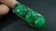 Prefect Chinese Anqutie Green Jade Pendant/large Peas/58mm L X23mm W X12mm H Necklaces & Pendants photo 1