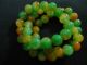Chinese Green&yellow Jade Fashion Necklaces&pendant/50cmlength (10mmr/piece) Necklaces & Pendants photo 2