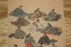 Antique Japanese Kakemono Hanging Scroll Painting Of 36 Immortals Of Poetry Paintings & Scrolls photo 1
