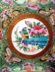 A Pair Of Chinese Rose Medallion Plates Figural,  Flower & Avian Decor Ca.  19th C Plates photo 3