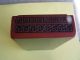 Vintage Chinese Handcarved Red Cinnabar Lacquer Box 7 
