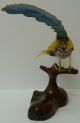 Brass Cloisonne Phoenix Bird Pheasant Bird Of Paradise Enamelled Vintage Rare Uncategorized photo 1