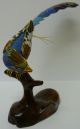 Brass Cloisonne Phoenix Bird Pheasant Bird Of Paradise Enamelled Vintage Rare Uncategorized photo 3