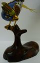 Brass Cloisonne Phoenix Bird Pheasant Bird Of Paradise Enamelled Vintage Rare Uncategorized photo 6