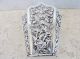 Antique Chinese Silver Sterling Pierced Repousse Engraved Small Vase 43gr.  Signed Vases & Urns photo 9