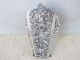Antique Chinese Silver Sterling Pierced Repousse Engraved Small Vase 43gr.  Signed Vases & Urns photo 7