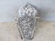 Antique Chinese Silver Sterling Pierced Repousse Engraved Small Vase 43gr.  Signed Vases & Urns photo 8