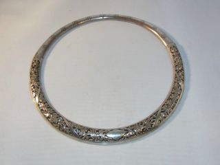 Antique Chinese Silver Collar Necklace photo