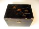 China Chinese Lacquered Tea Box Avian & Floral Decor Ca.  1900 ' S Boxes photo 1
