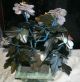 Vintage Chinese Carved Jade Tree W/ Agate,  Rose Quartz,  Jade & Serpentine Pot Other photo 5
