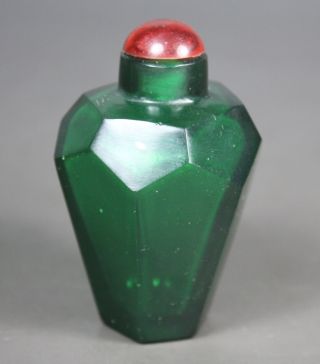 Chinese Old Coloured Glaze Handwork Snuff Bottle photo
