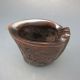 Old Antiques 100% Ox Horn Hand Carved Bat Jiao Cup Nr/xy2017 Other photo 5